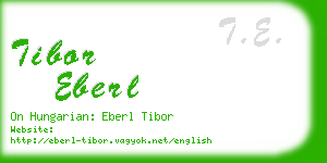 tibor eberl business card